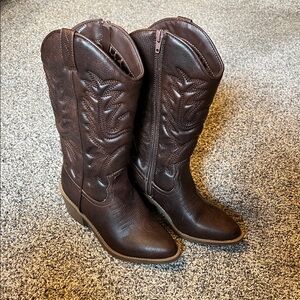 Steve Madden Dark Brown Heeled Boots